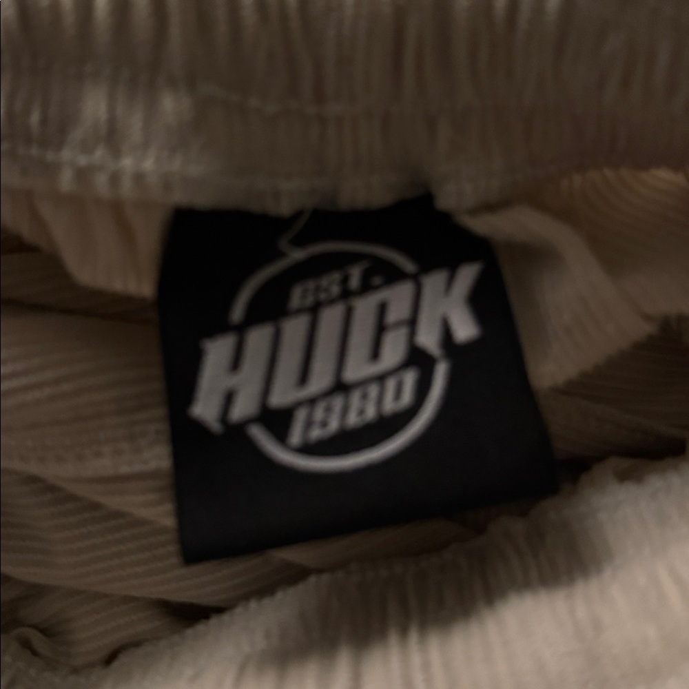 Huck Beige Corduroy Cargo Lounge Pants | Drawstring | Casual Utility Style - Picture 10 of 10